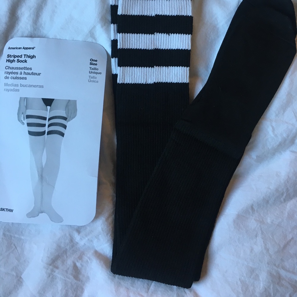 ❤️sold❤️american apparel thigh high socks